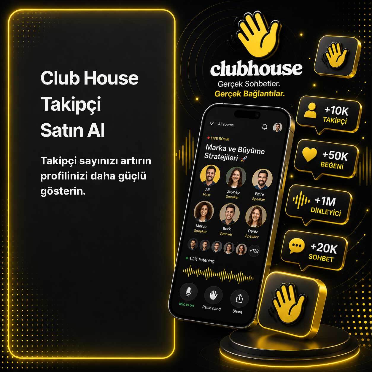Club House Takipçi Satın al
