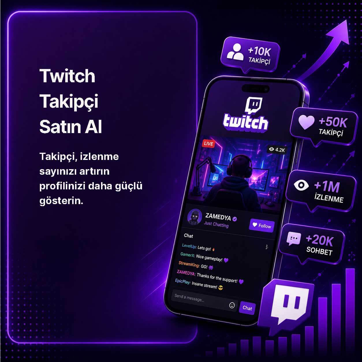 Twitch Takipçi Satın al