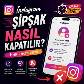 Instagram Şipşak Nasıl Kapatılır?